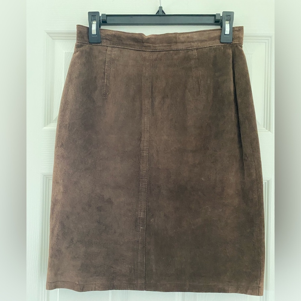 Hunt Club Brown Pencil Skirt Knee-Length Casual